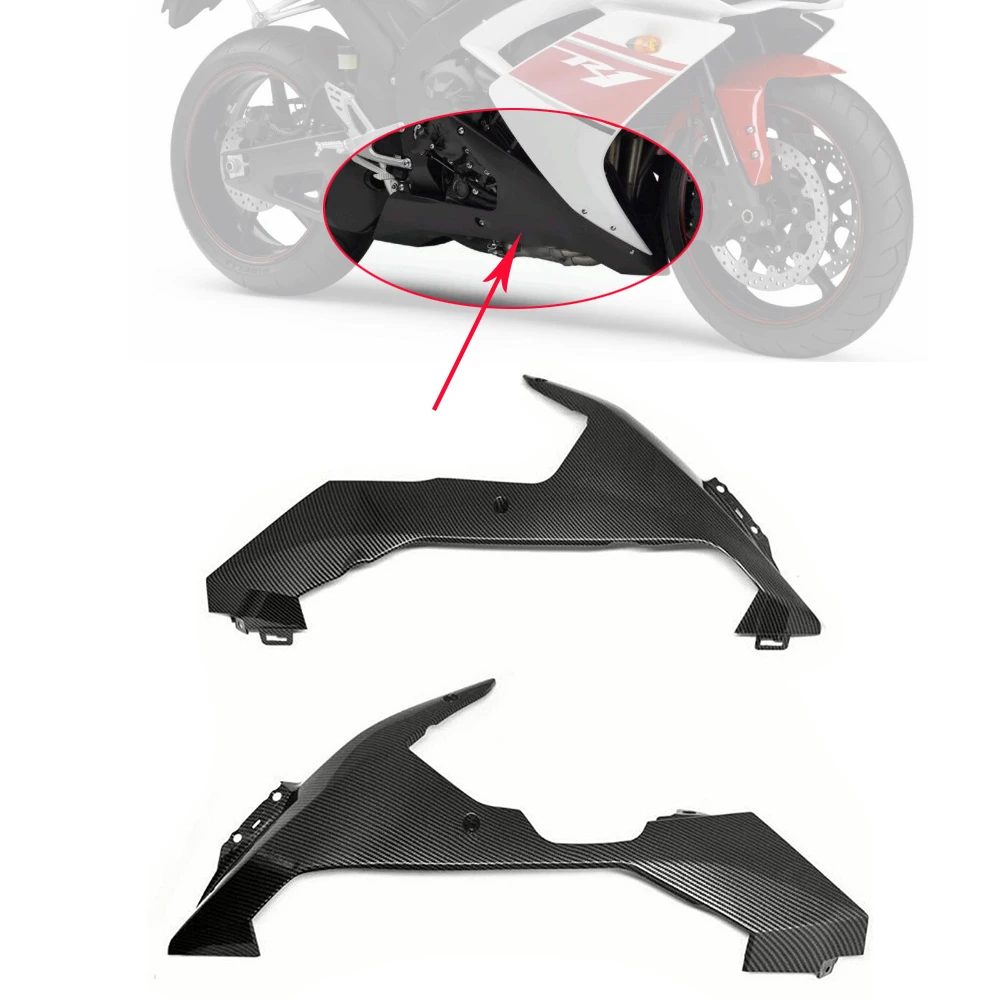 

Motorcycle Lower Bottom Oil Belly Pan Carbon Fiber Texture Panel Cover Guard Cowl Fairing Kit For Yamaha YZF R1 YZFR1 2007 2008