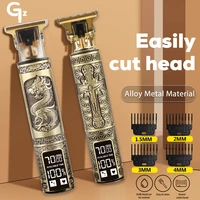 2022 vintage t9 hair trimmer machine cordless hair cutter finishing machine beard clipper hair for men electric shaver usb sale