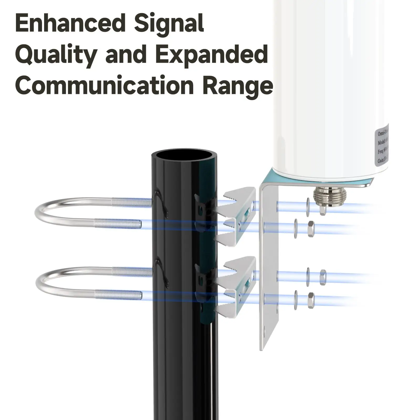 Наружная антенна 3G 4G LTE 698-2700 МГц 12DBi Omni внешняя цилиндрическая N разъем для Wi-Fi