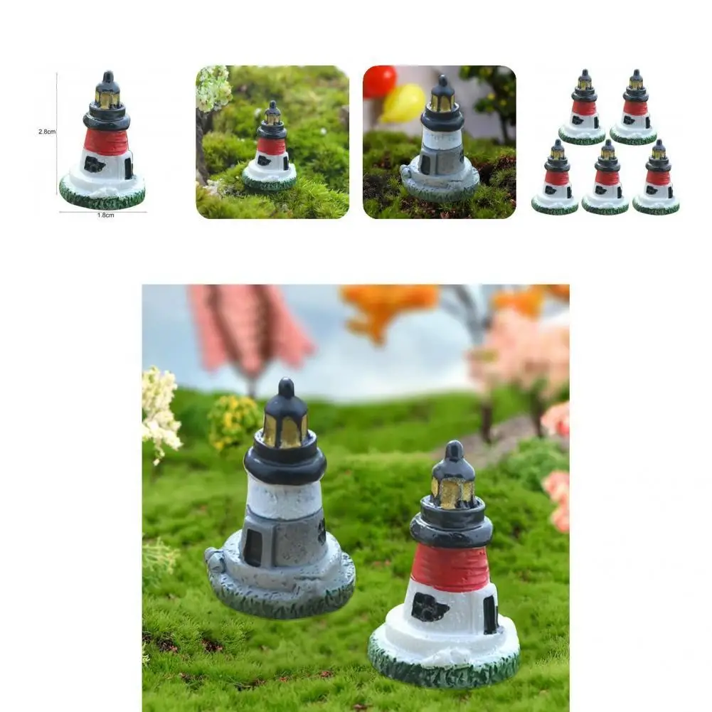 

Красивая фигурка маяков, прочная, устойчивая к атмосферным воздействиям садовая миниатюрная конструкция