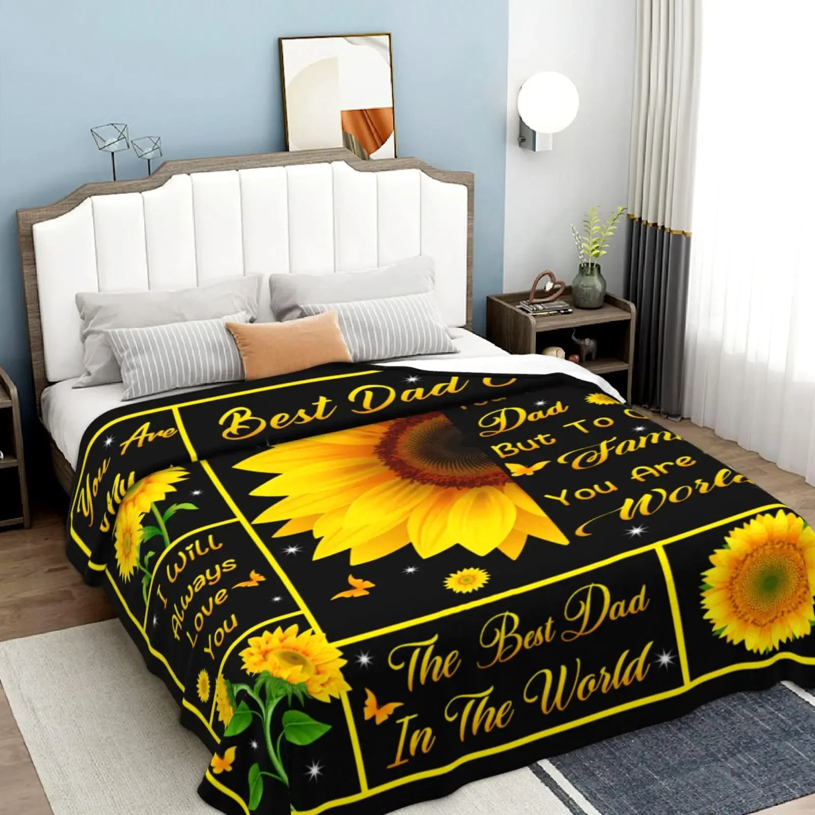 Мягкое уютное одеяло подарки для папы лучшего День рождения благодарения