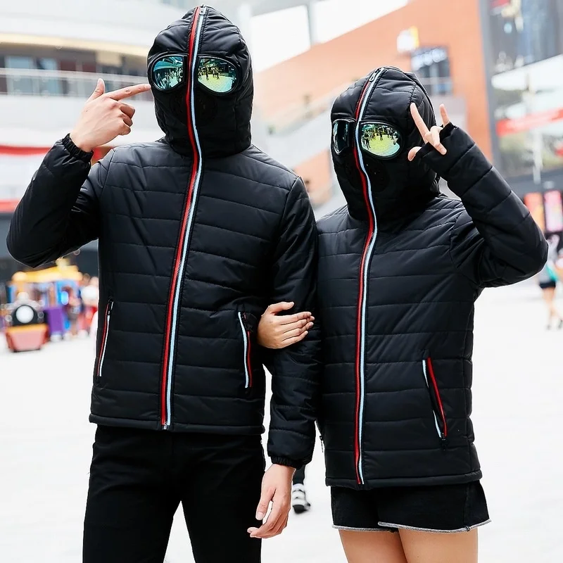 

Autumn And Winter New Men'S Glasses Cotton Thickened Trend Biker Teenage Personality Jacket