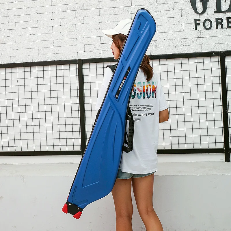 New hard shell big belly fishing rod bahai pole hand throw lu ya ganji package bag |