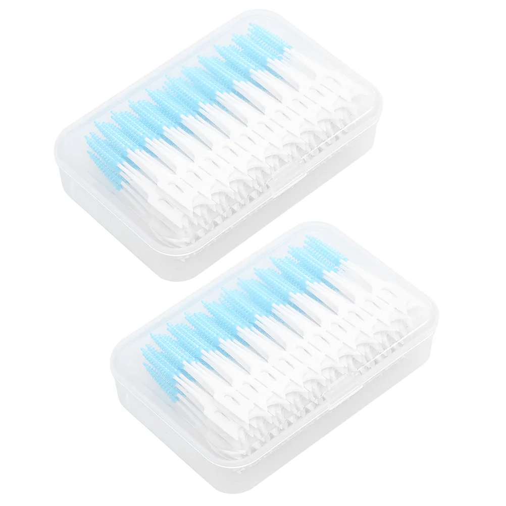 

320 Pcs Flossing Hygiene Brush Floss Toothbrushes Gum Toothpicks Detergent Double-ended Interdental Brush