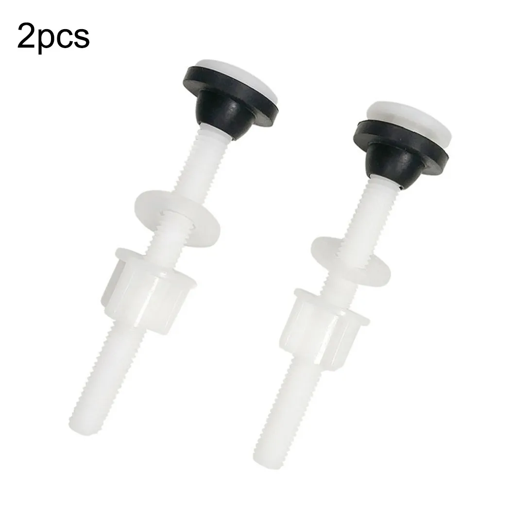 

2 Pack Plastic Toilet Hinge Close Coupling Bolts And Nuts With Washers For Fastening Repair Toilet Tool Accessories