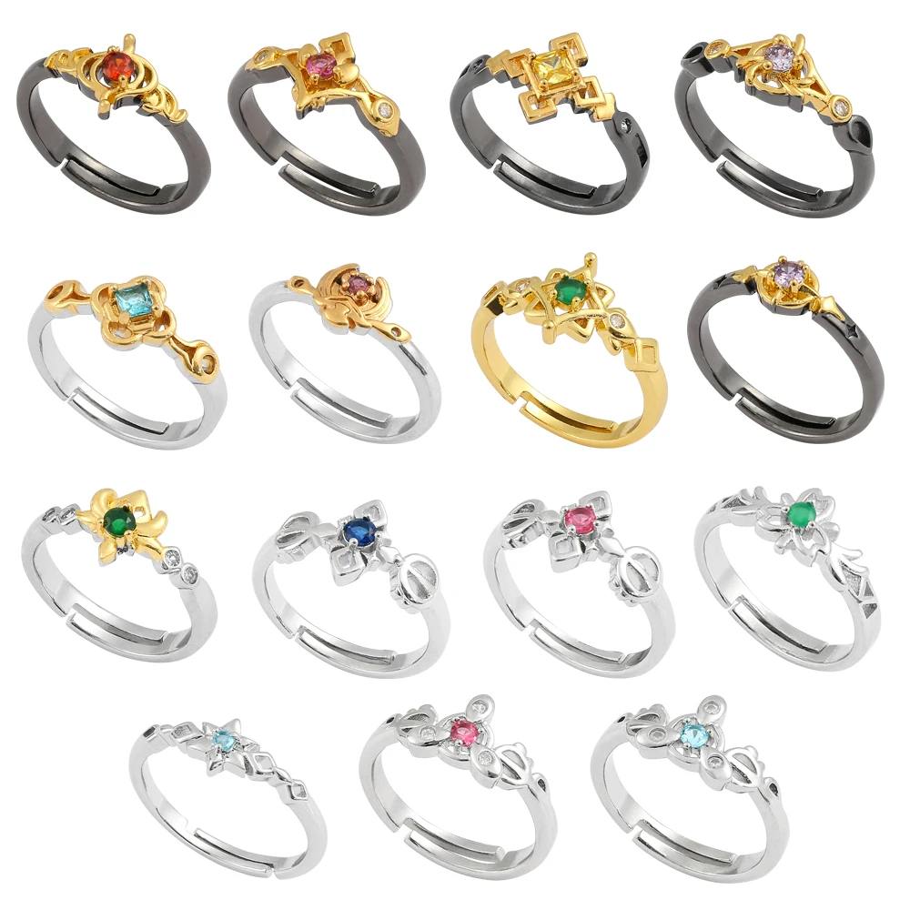 

Anime Game Genshin Impact Rings Metal Finger Adjustable Jewelry Cosplay Prop Accessories For Unisex Ring Gift