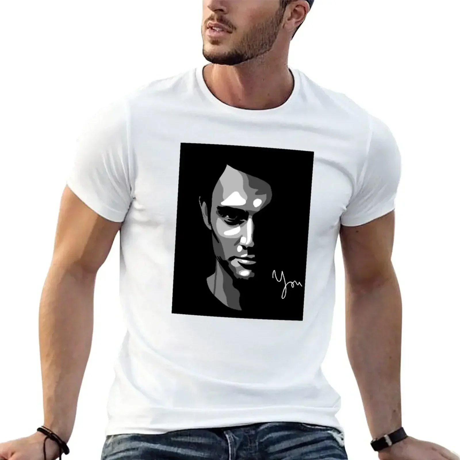 Футболка Джо голберг-вы Мужская футболка с принтом аниме одежда для мужчин