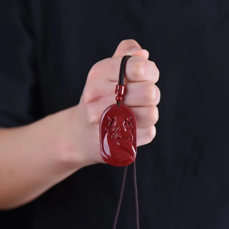 Подвеска Cinnabar Tianshi Чжун Куй для мужчин и женщин с одинаковыми простыми