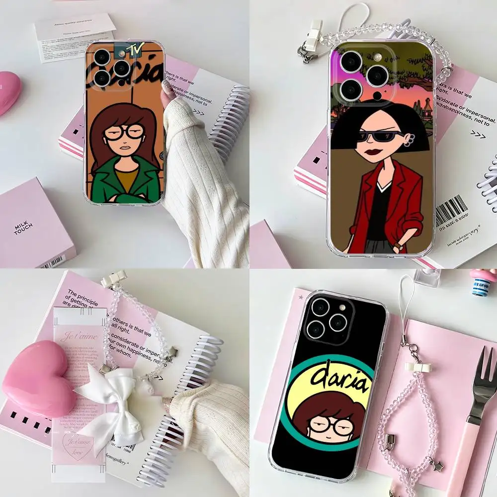 Фото Humor D-Daria Morgendorffer Прозрачный защитный чехол для телефона iPhone 11, 12, 13, 14, 15, 16, 17 Pro Max Plus Air Mini №1