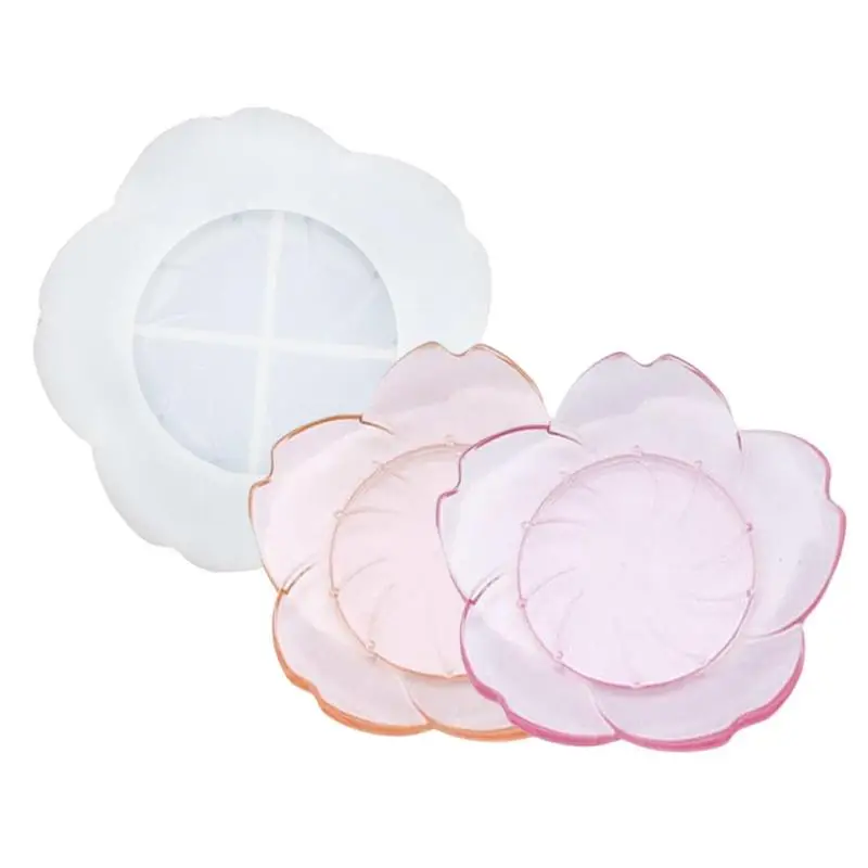 

Petal Plate Dish Casting Silicone Mould Crystal Epoxy Resin Mold DIY Crafts Dish Plate Jewelry Storage Making Tools