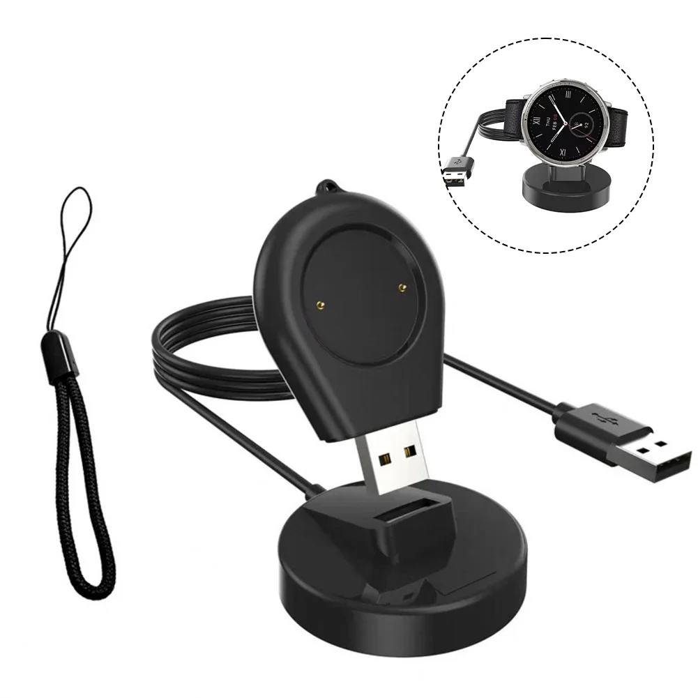 Фото Сменная док-станция для зарядного устройства USB для Amazfit Bip6, док-станция для зарядного устройства с USB-кабелем, настольная подставка, зарядное устройство 5 В, 1 А, держатель для зарядки, аксессуар №1