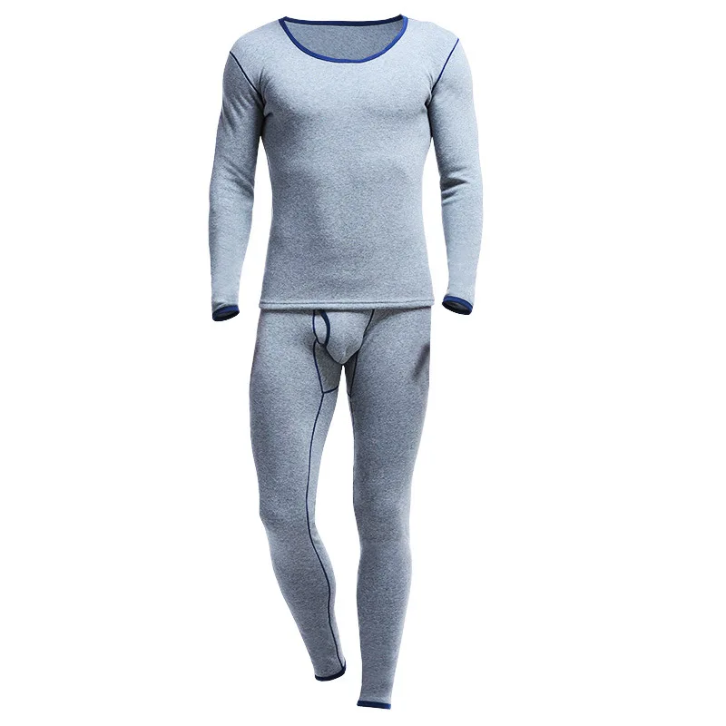 

Men's Fleece Pants Thermo Lingerie Winter Thermal Underwear for Men Top Long Jeans Pants Long Johns Set Slimming Lucky John Man