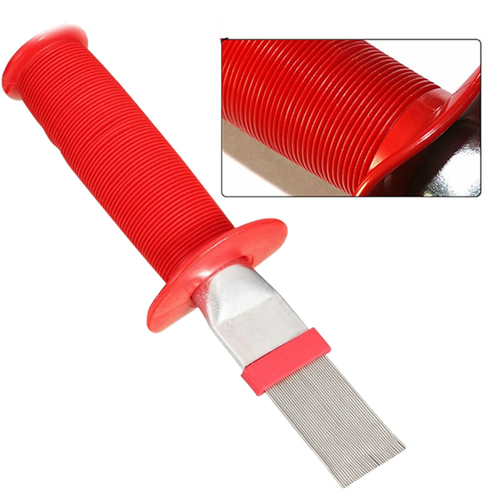 

Universal Refrigeration HVAC Fin Comb Straightening Cleaning Brush Rake Stainless Steel Air Conditioner Fin Repair Coil Comb #C8