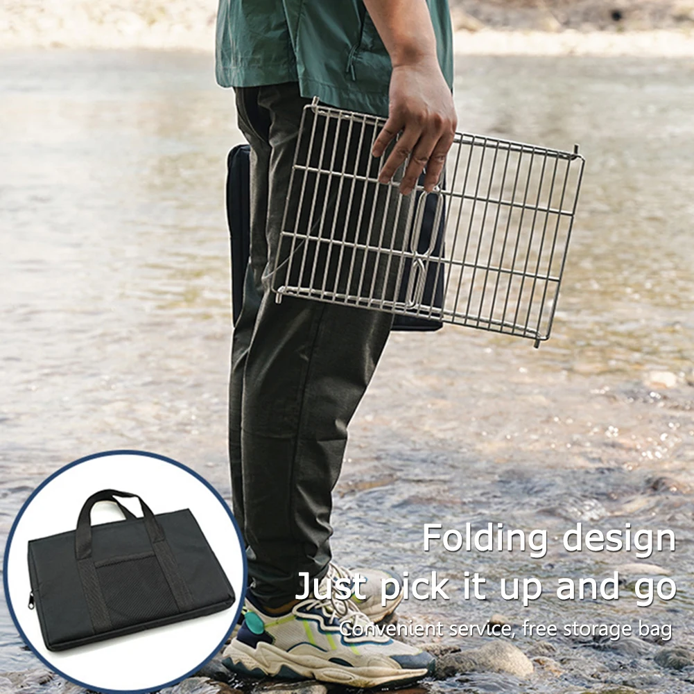 "Camping Stove Stand Stainless Steel Camping Stove Grill Rack Gas Stove