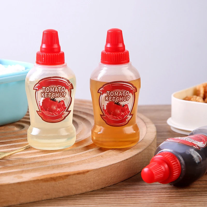 Мини Портативная бутылка для соуса диспенсер салата кетчупа пластиковая приправ