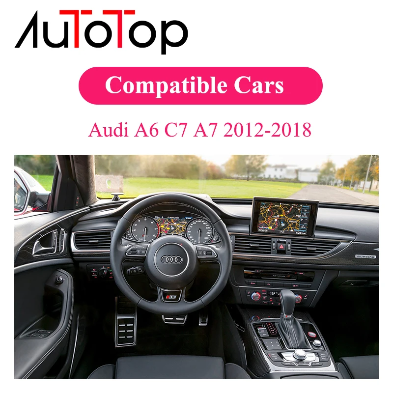 AUTOTOP 12 3 &quotAndroid 11 система автомобиля радио для Audi A6 A7 C7 2012-2018 1920*720P IPS экран 4G LTE