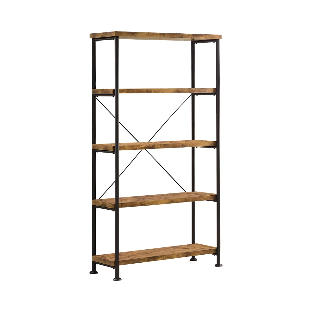 

,4-shelf Bookcase Antique Nutmeg Book Shelf Furniture Bookcase