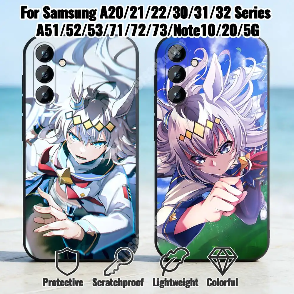 Фото Чехол для телефона Uma Musume Oguri Cap для Samsung Galaxy A12 13 Note 10Pro 20Ultra A20 21 22 30 31 32 A71 72, чехол из ТПУ №1