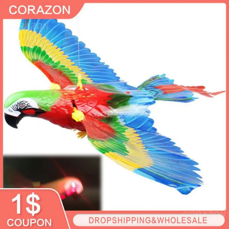 

Переносной игрушечный попугай, котенок, игрушка для детей, Интерактивная игрушка для кошек, Репеллент для птиц, подвесной попугай, летающая птица