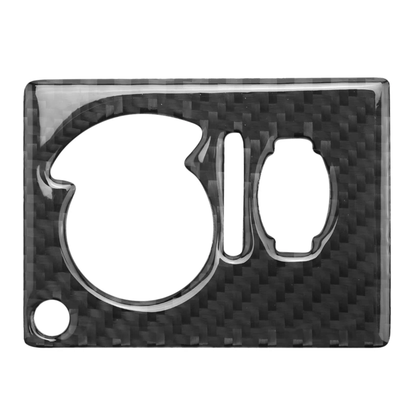 

For Dodge Challenger 2008-2014 Car Carbon Fiber Headlight Switch Button Cover Trim Sticker For Jeep Grand Cherokee 2011+
