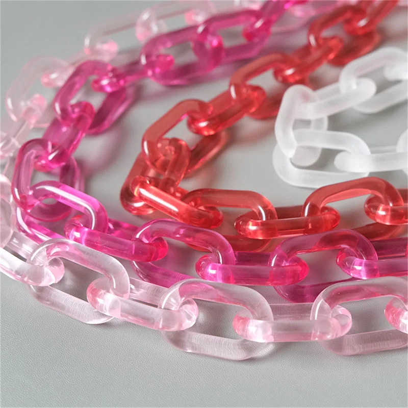 Цепочка-клатч из акриловой смолы модный аксессуар сделай сам со съемной ручкой