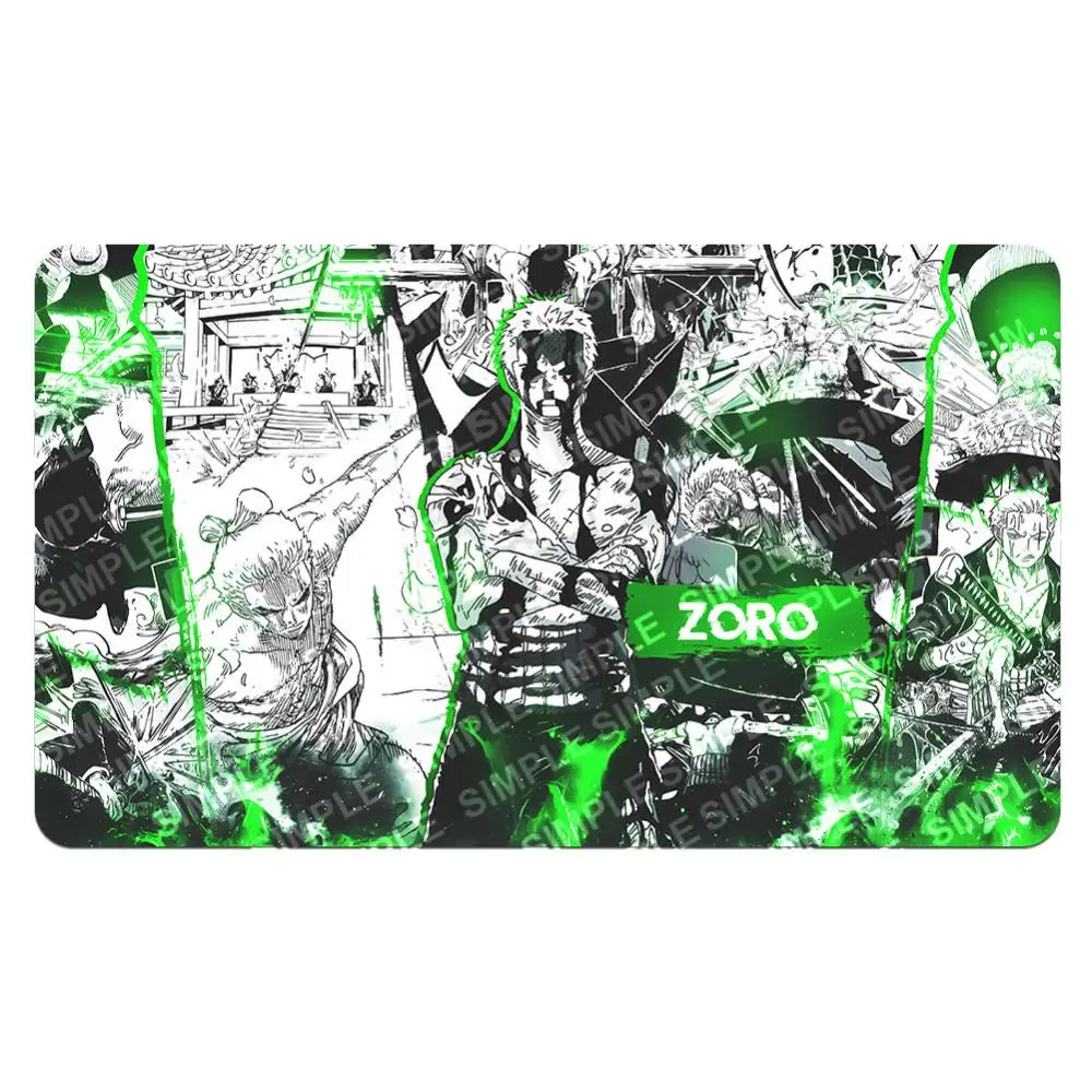 600X350X2Mm One Piece Ace Robin Card Battle Table Mat Opcg Zoro Single Player Board Game Аниме Карта Подарочная Игрушка