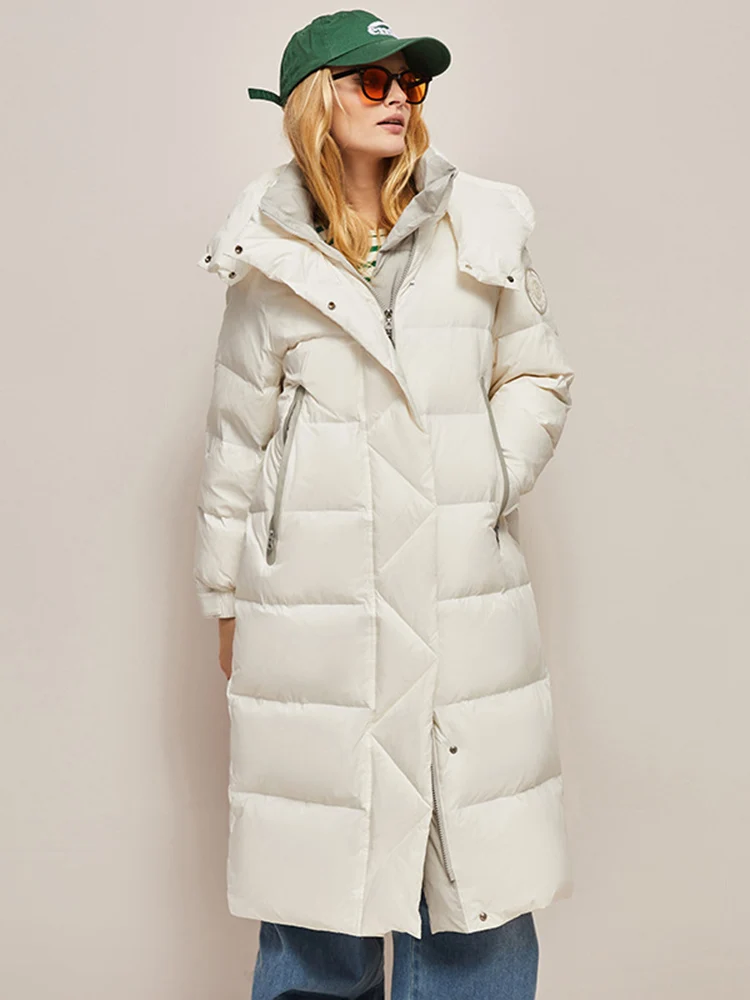 Autumnand winter new hooded loose thickened windproof long down jacket hundred y2k Clothes evening dresses for women 2022 new in