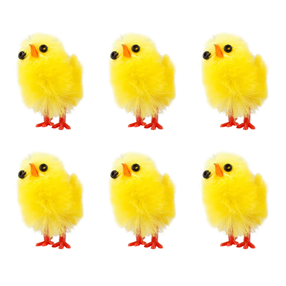 

Easter Chick Plastic Adornment Novel Delicate Decor Decoration Desktop Figure Spring Decorations for Home