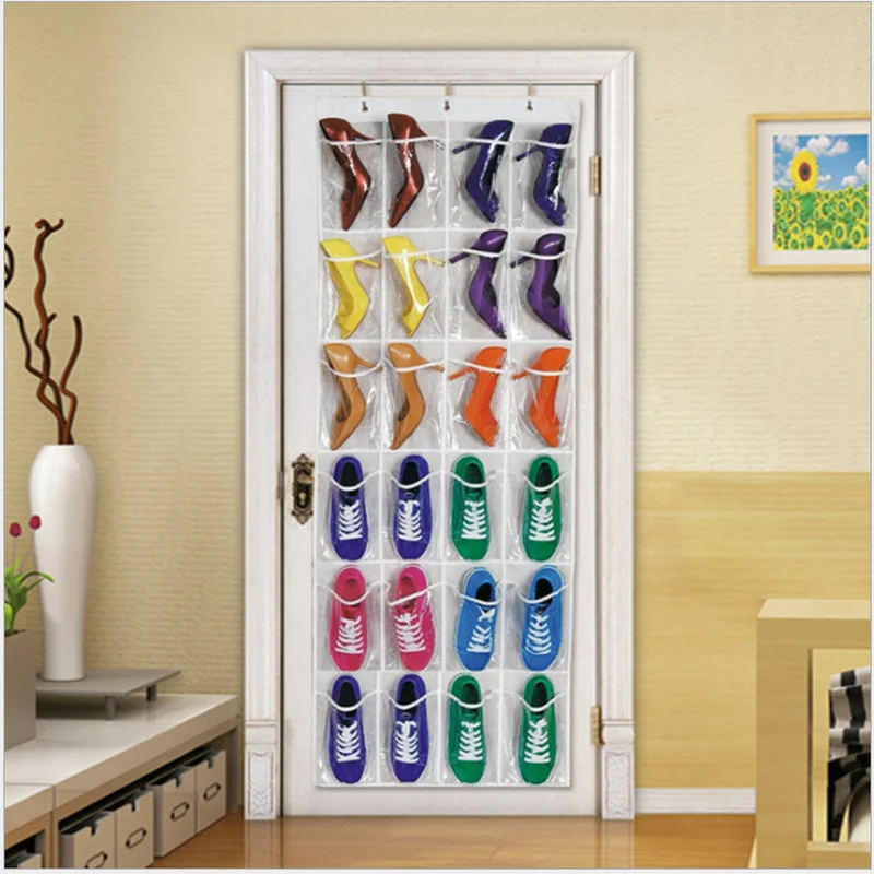 Подвесные стеллажи для хранения 24 задние кармана шкаф обуви пустых стеллажей |