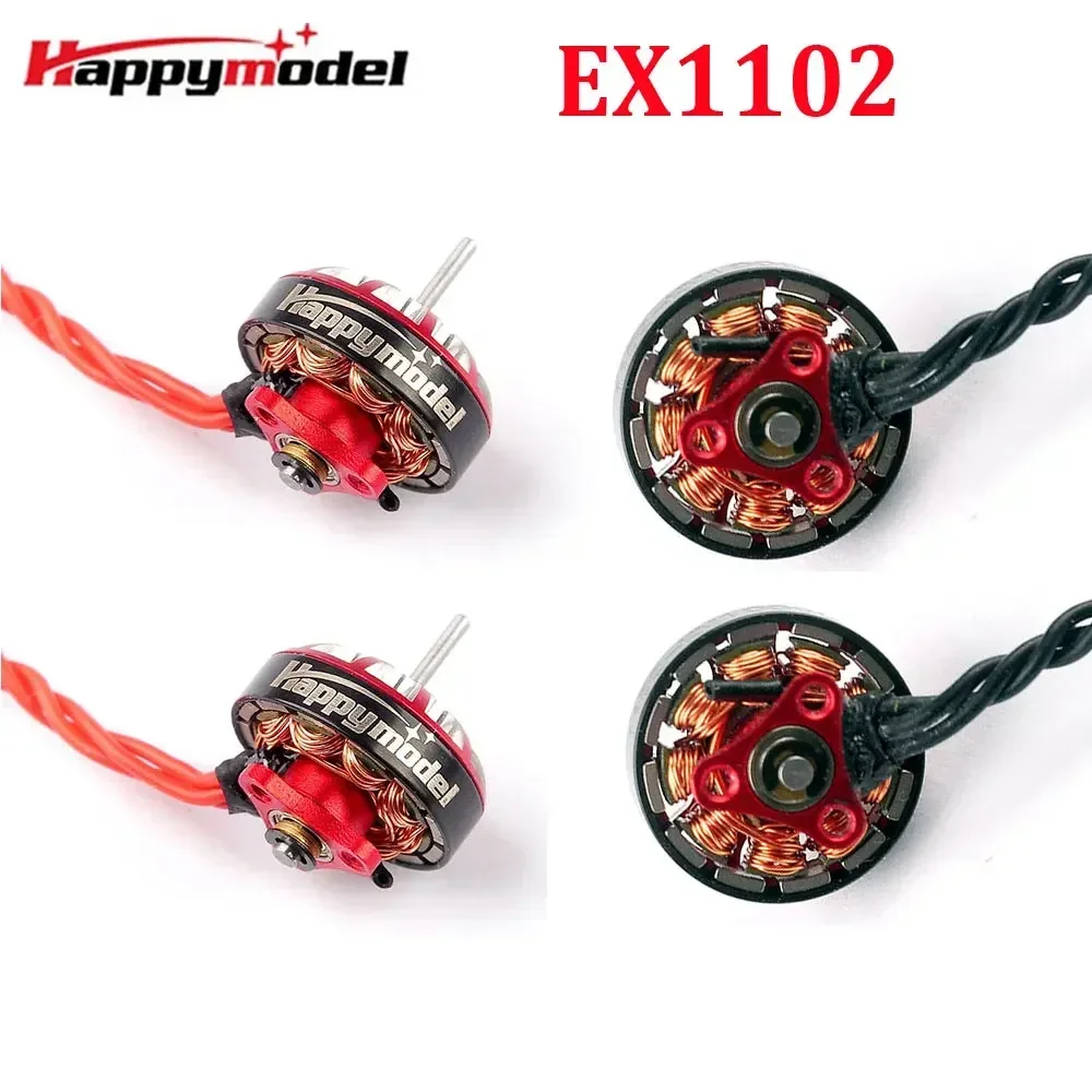Фото Комплект из 4 бесщеточных двигателей HappyModel EX1102 1102 9000KV 10000KV 2-3S для дронов Mobula7 HD 75mm 85mm Tinywhoop UniFly №2