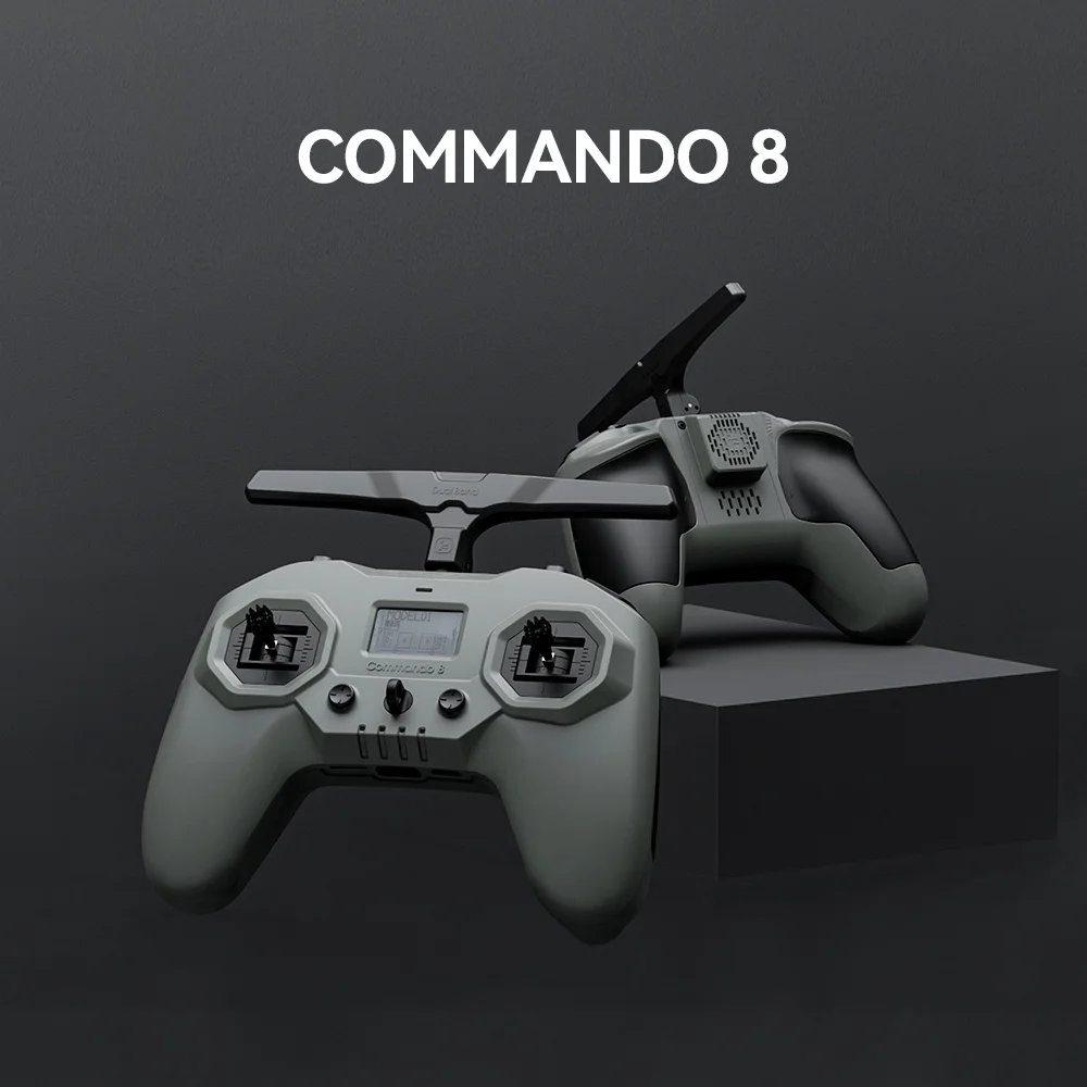 

iFlight Commando 8 Radio Transmitter-ELRS 915MHz RF 500mW / 2.4G RF 500mW / D8 2.4G+ELRS 915MHz Remote Control For FPV