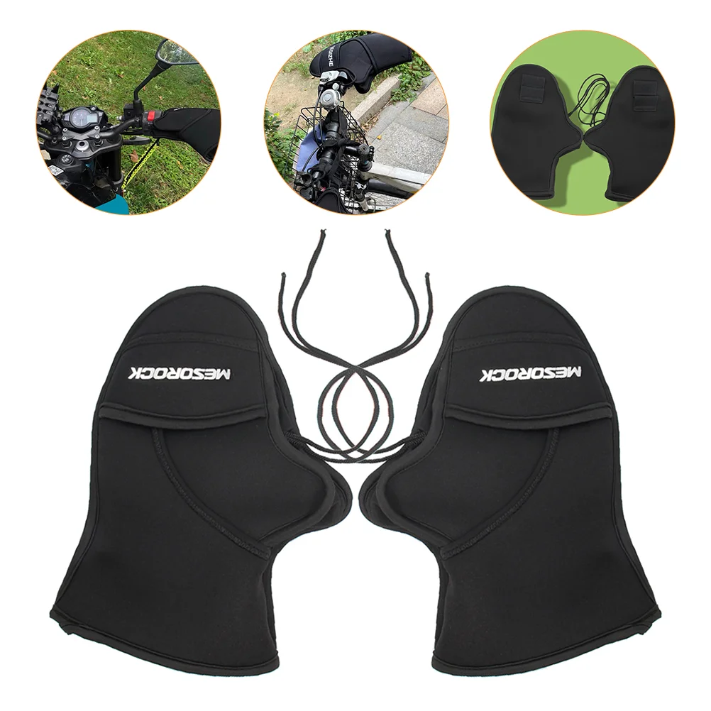 

1 Pair Gloves Handbar Mittens Handle Grip Cover For Motorbike Scooter