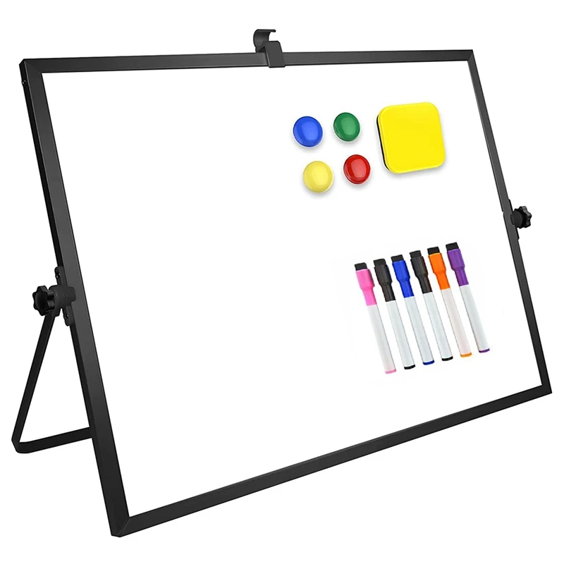 

Interactive Whiteboard Kit 16X12 Inches Magnetic Whiteboard Portable Double-Sided Whiteboard Office Message Whiteboard