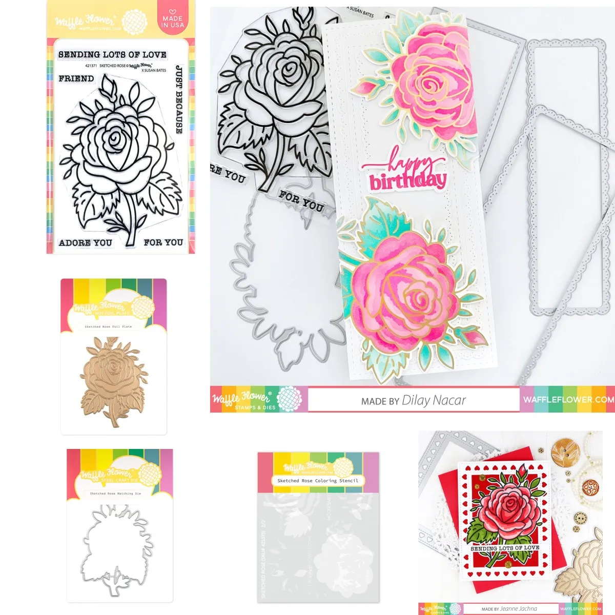 

Sketched Rose Flower Metal Cutting Dies Clear Stamps Hot Foil Stencil Scrapbook Embossed Diy Craft Template Decoration 2023 New