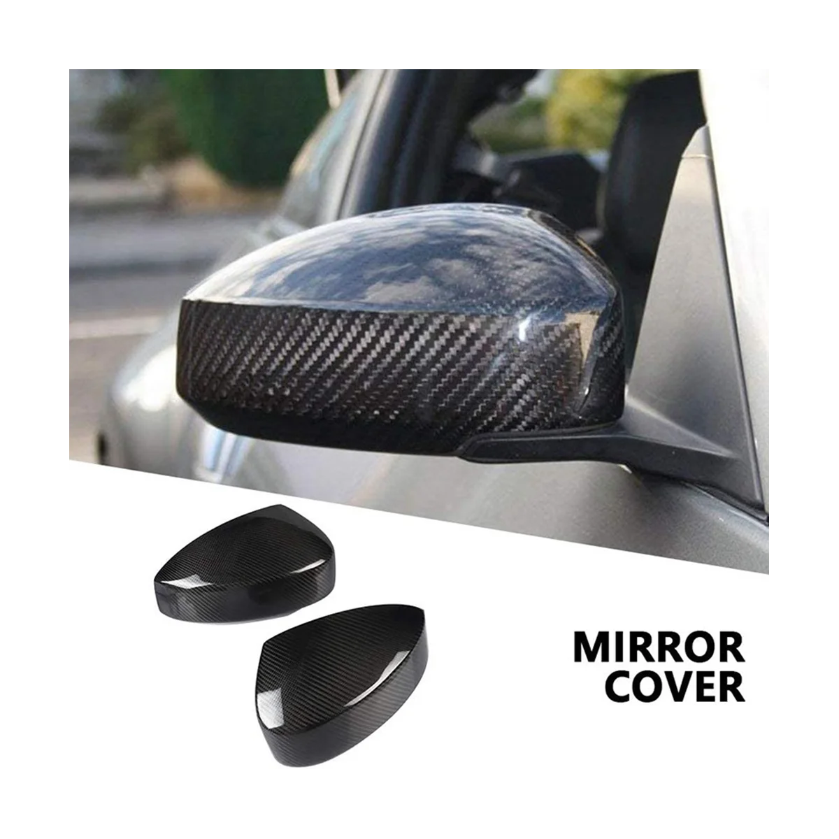 Боковые зеркальные колпачки из настоящего углеродного волокна наклейка для Nissan