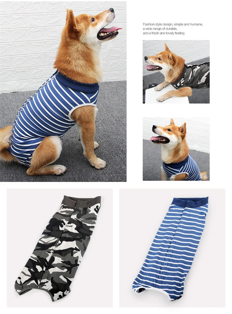 

New XS/S/M/L Small and Medium-Sized Dog Soft Breathable Surgical Clothes can be used for Surgery Dog Care Clothes Pet Supplies