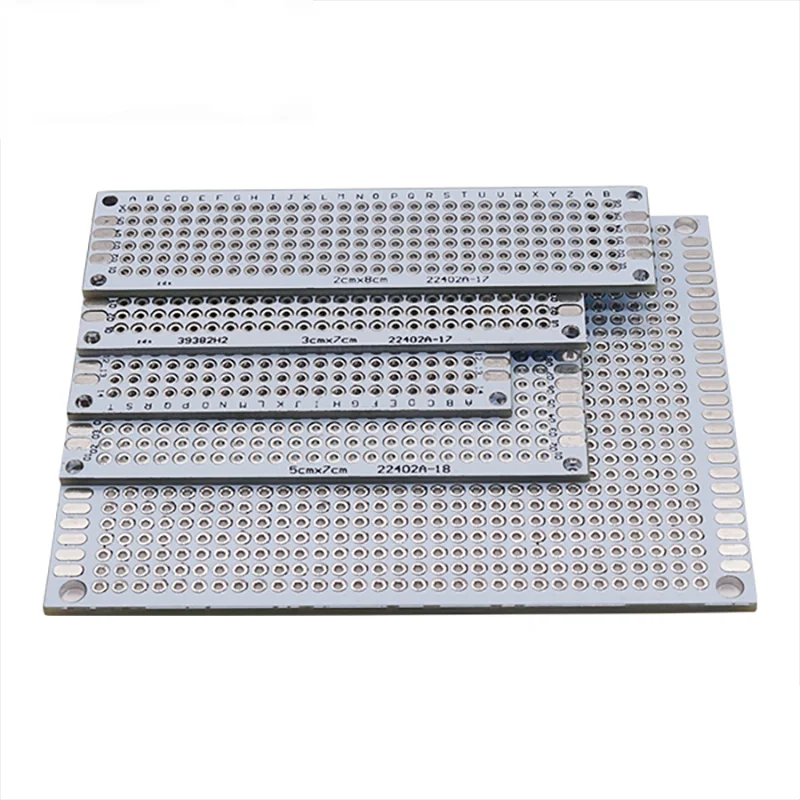 

2x8 3x7 4x6 5x7 7x9cm Printed circuit board pcb prototype breadboard 1pcs double side pcb board Universal Printed circuit board