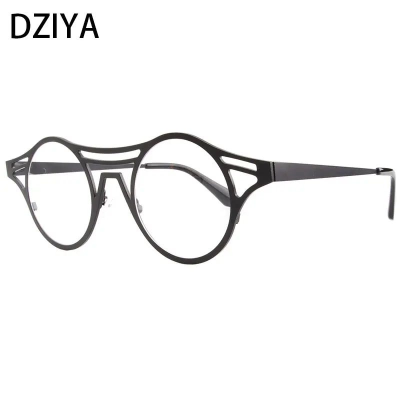 

Retro Cat Eye Glasses Frame Personality Hand-Made Irregular Frame Men Women Top Grade Metal Eyewear 60305