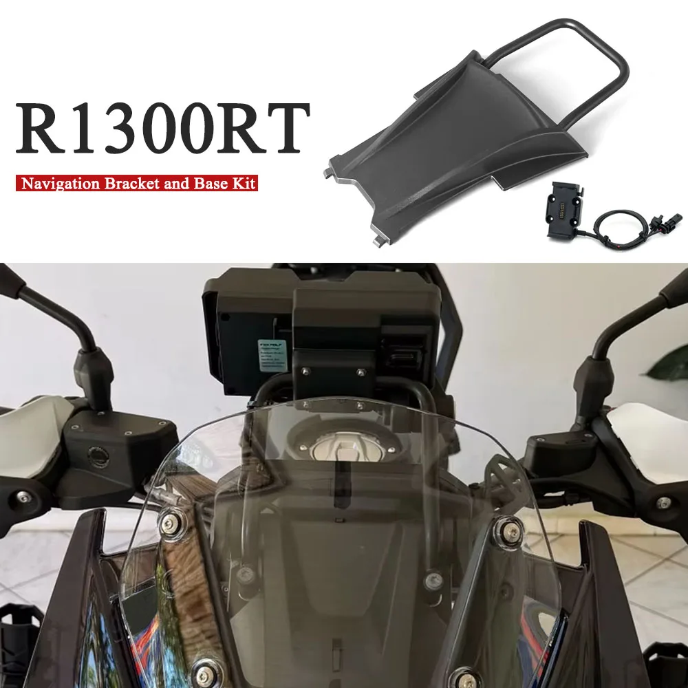 Фото Держатель для телефона и GPS-навигатора на ветровое стекло для мотоциклов BMW R 1300 RT R1300RT R1300 RT 2025 2026, аксессуары для мотоциклов №1