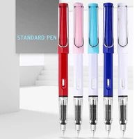 1p standard fountain pen classic office black writing smoothly continuous ink nib gifts for men and women office school supplies
