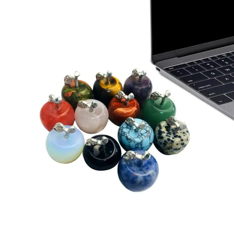 

Хрустальные Фигурки фруктов, лечебный Хрустальный декор, милые фрукты, домашние украшения смешанных цветов для стола для спальни, гостиной