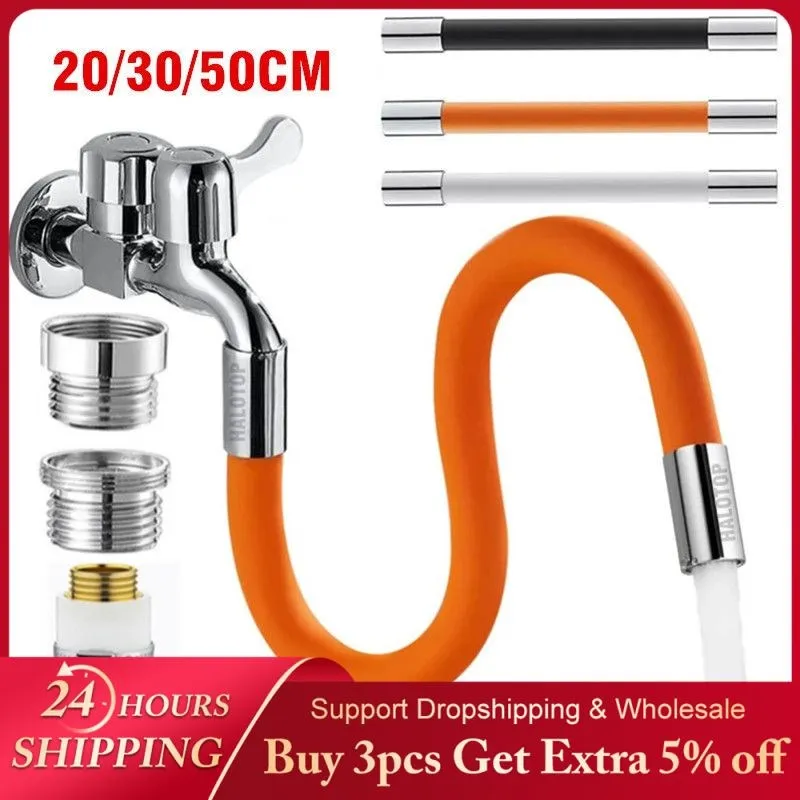 

360° Rotation Bending Faucet Kitchen Extension Hose Bathroom Faucet Extender Wash Basin Water Saving Tap Filter Extension Tube