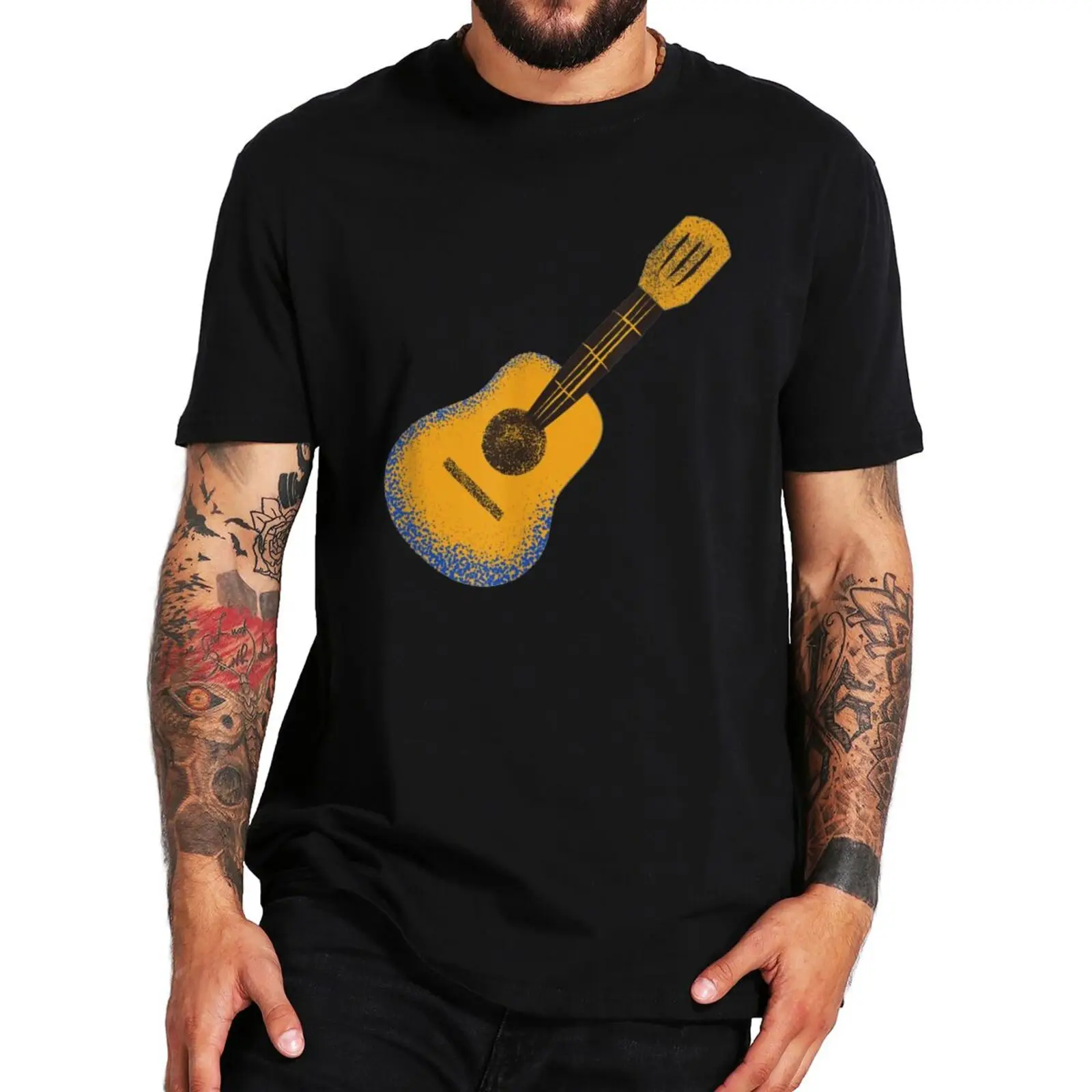 

Retro Guitar T-shirt Funny Guitarist Life Music Lovers Gift Graphic T Shirt For Men Women Summer 100% Cotton Soft Casual Tee Top