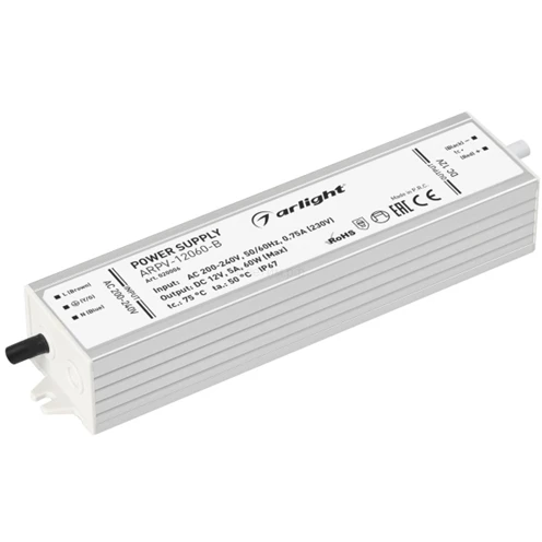 Блок питания ARPV-12060-B (12V 5.0A 60W) | Лампы и освещение