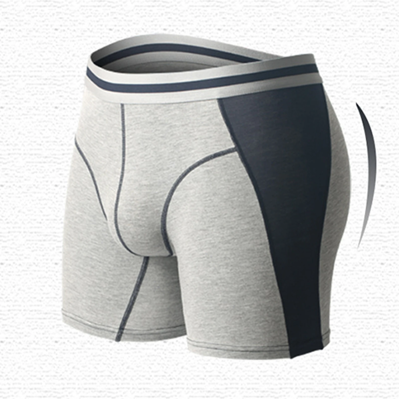 Men Breathable Sport Training Fitness Workout Boxer Shorts Elastic Waist Bulge Pouch Boxer Briefs Underpants Gay Men's Underwear