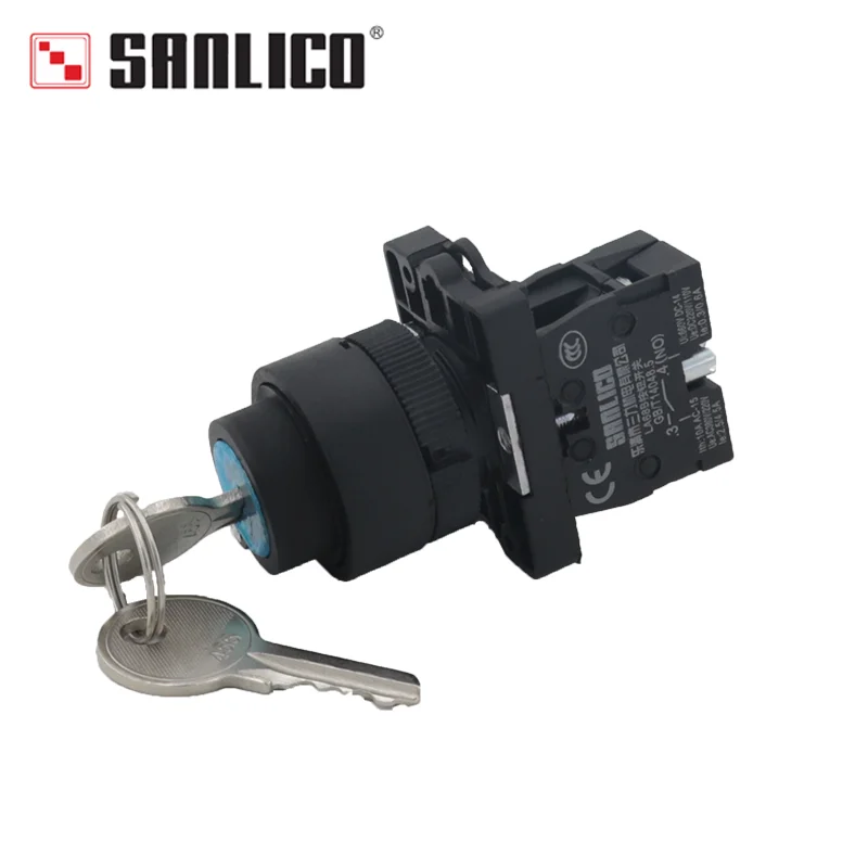 

Переключатель клавиш, переключатель, поворотный переключатель, ручка переключателя, два или три положения, SB2 LA68B XB2-EG21 EG33 EG53 Ø 22 мм