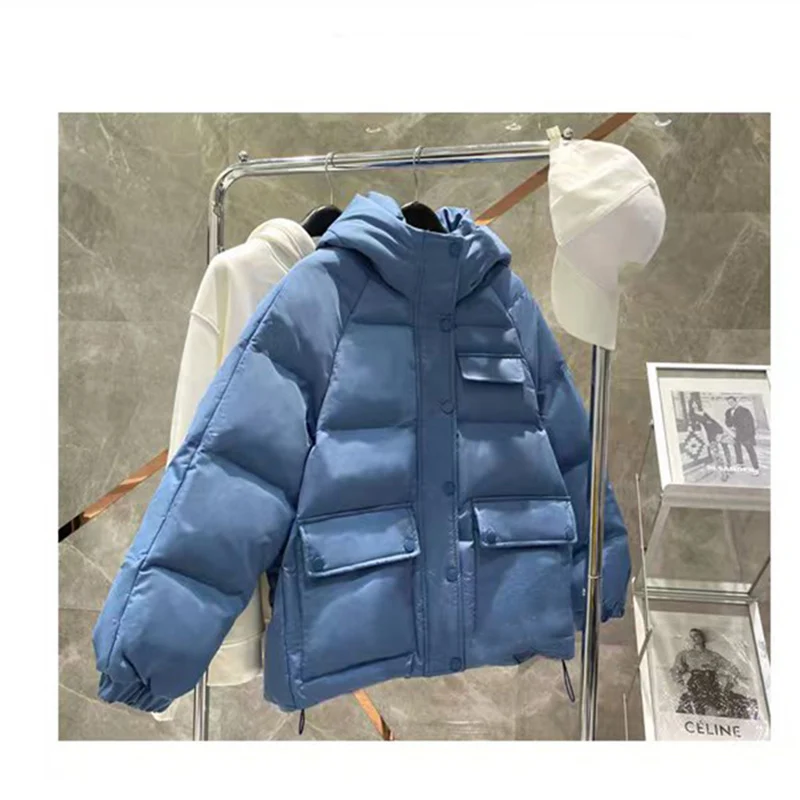 Womens Winter Parka Jacket Clothing 2022 Hooded Puffer Warm Black Overcoat Korean Style Casual Beige Autumn Female Padded Coats