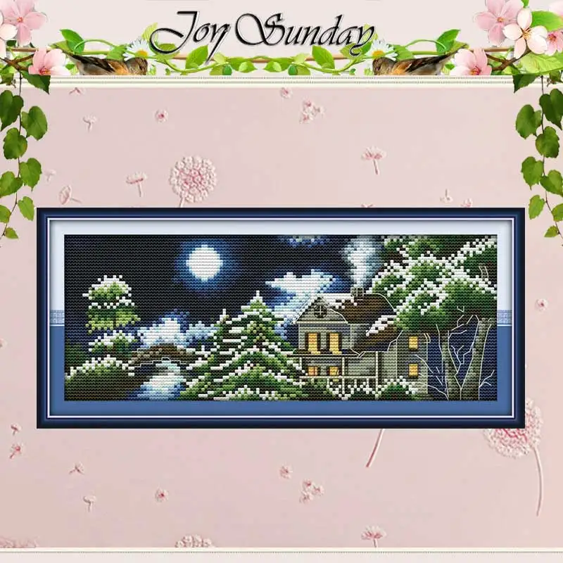 Набор для вышивки крестиком набор сделай сам с изображением замка на четыре