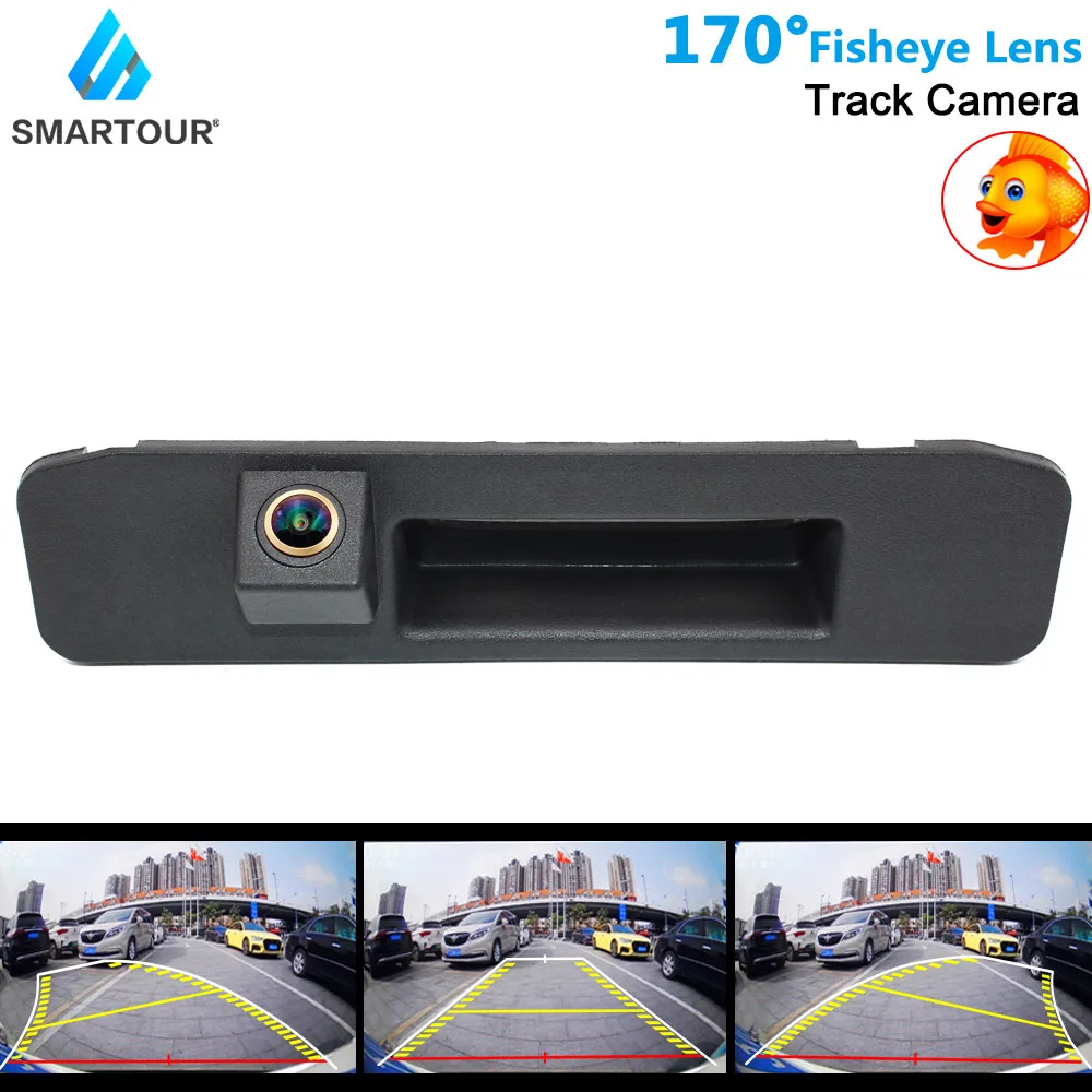 

SMARTOUR Trajectory Tracks Reverse Car Rear View Camera Trunk handle For Mercedes Benz ML A180 A200 A260 GLA GLC GLE Car Camera