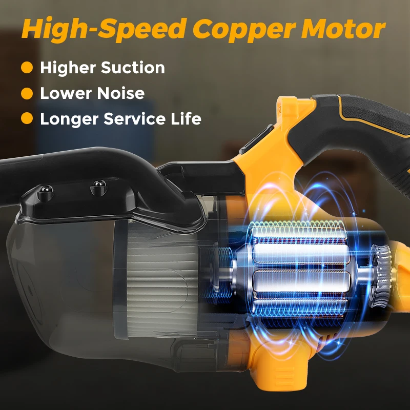 Беспроводной ручной электрический пылесос для дома и автомобиля 16000 па
